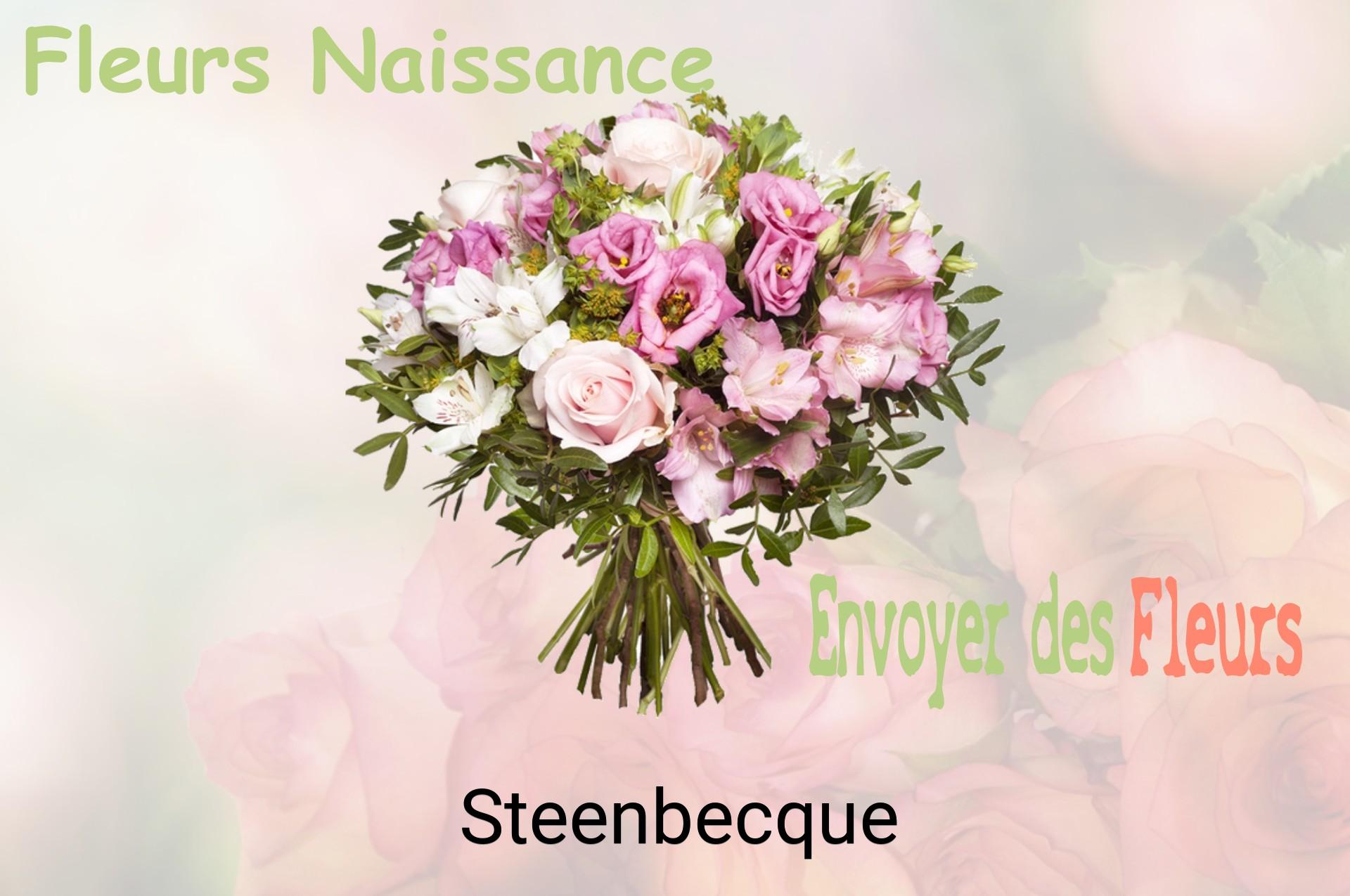 Bouquet de fleurs de naissance livré à Steenbecque